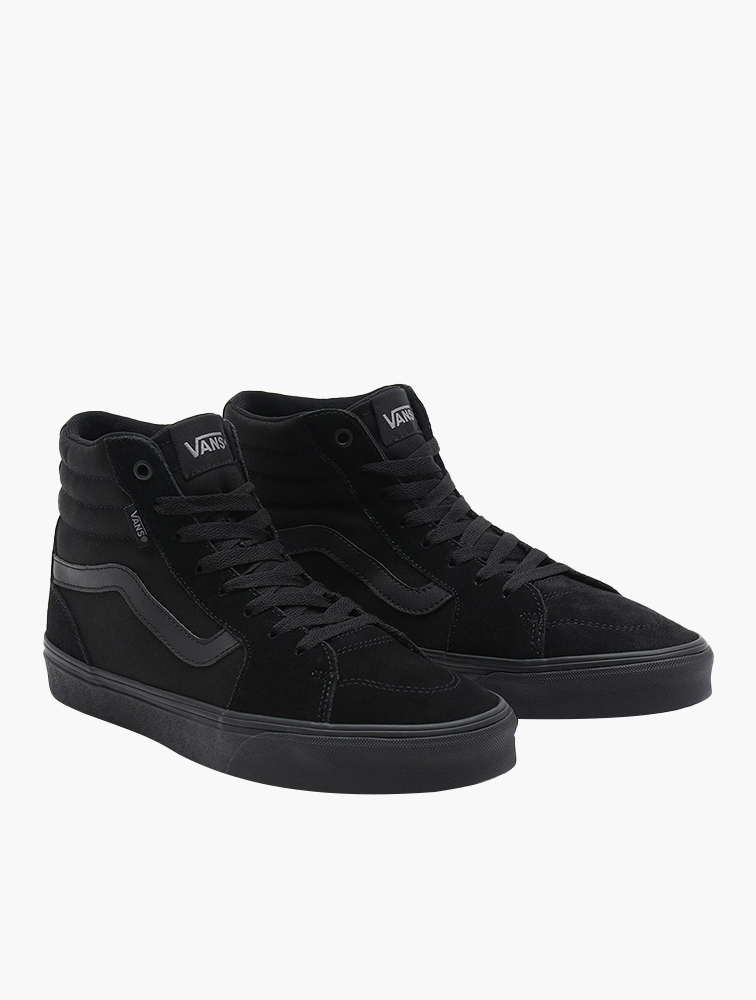 High top top all black vans